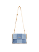 Square Stitch Messenger Bag - Double Denim