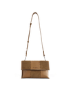 Square Stitch Messenger Bag - Honey Brown - Bag | Orange Cube