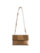Square Stitch Messenger Bag - Honey Brown