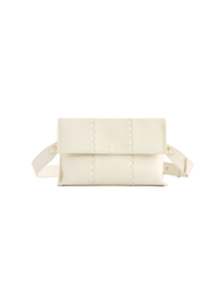 Square Stitch Messenger Bag - White - Bag | Orange Cube