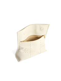 Square Stitch Messenger Bag - White - Bag | Orange Cube