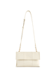 Square Stitch Messenger Bag - White