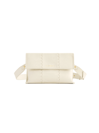 Square Stitch Messenger Bag - White - Bag | Orange Cube