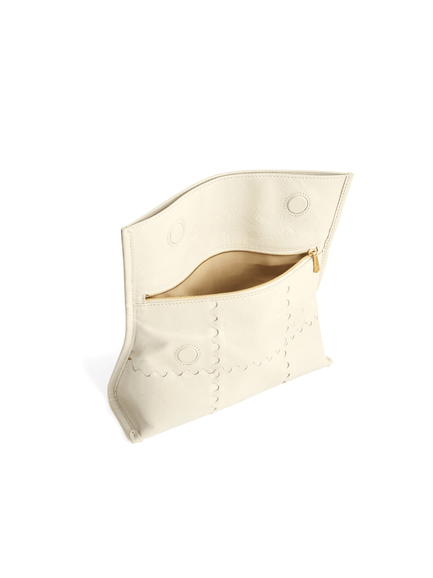 Square Stitch Messenger Bag - White - Bag | Orange Cube