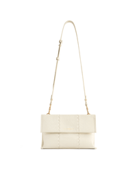 Square Stitch Messenger Bag - White - Bag | Orange Cube