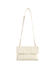 Square Stitch Messenger Bag - White