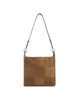 Large Mosaic Square Stitch Tote Bag - Honey Brown