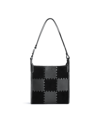 Square Stitch Tote Bag (Medium) - Black - Bag | Orange Cube