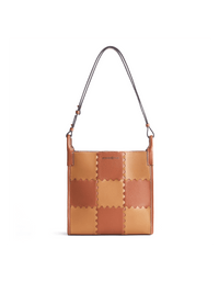 Square Stitch Tote Bag (Medium) - Brown - Bag | Orange Cube