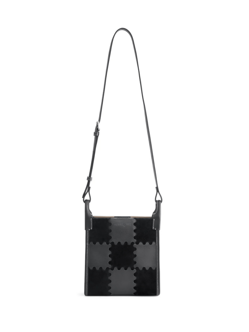 Square Stitch Tote Bag (Small) - Black - Bag | Orange Cube