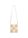 Square Stitch Tote Bag (Small) - White/Light Brown - Bag | Orange Cube