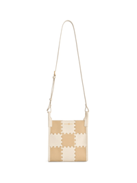 Square Stitch Tote Bag (Small) - White/Light Brown - Bag | Orange Cube