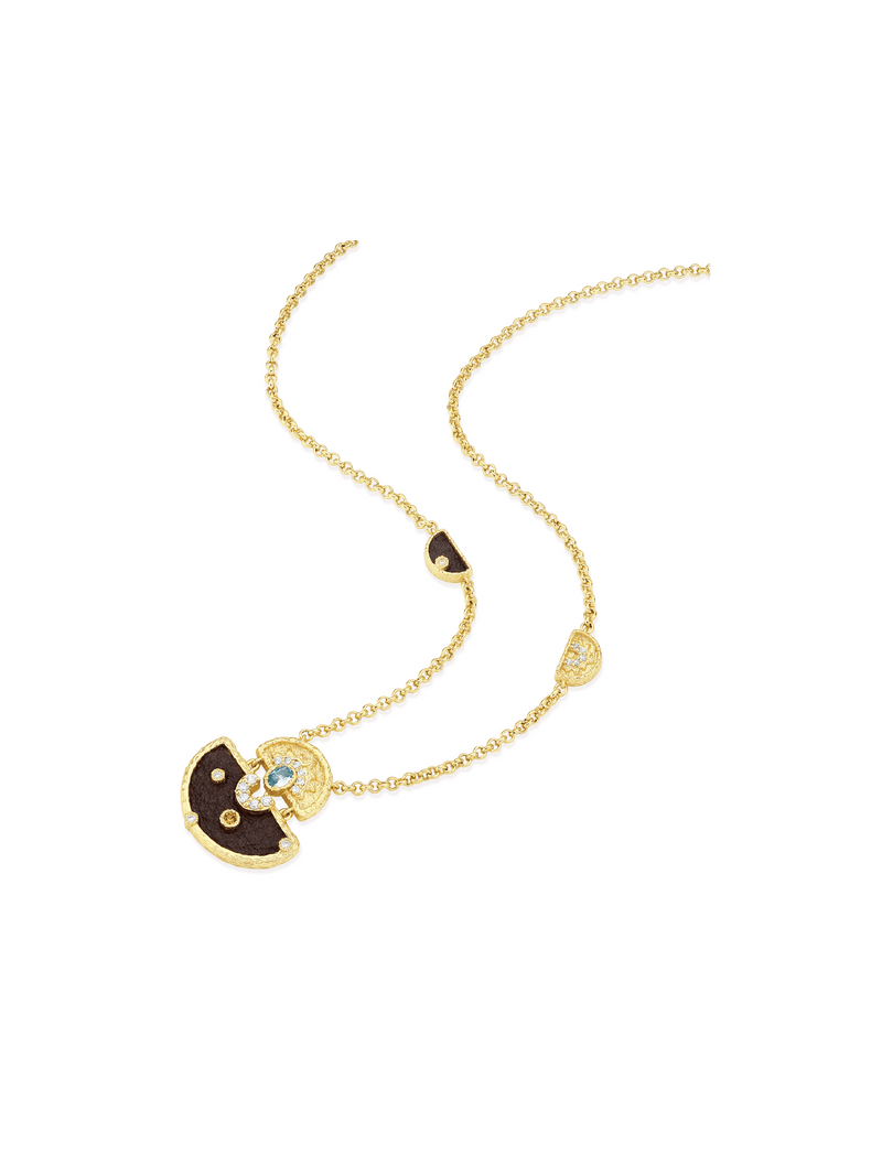 Sunburst Pendant - Necklace | Orange Cube