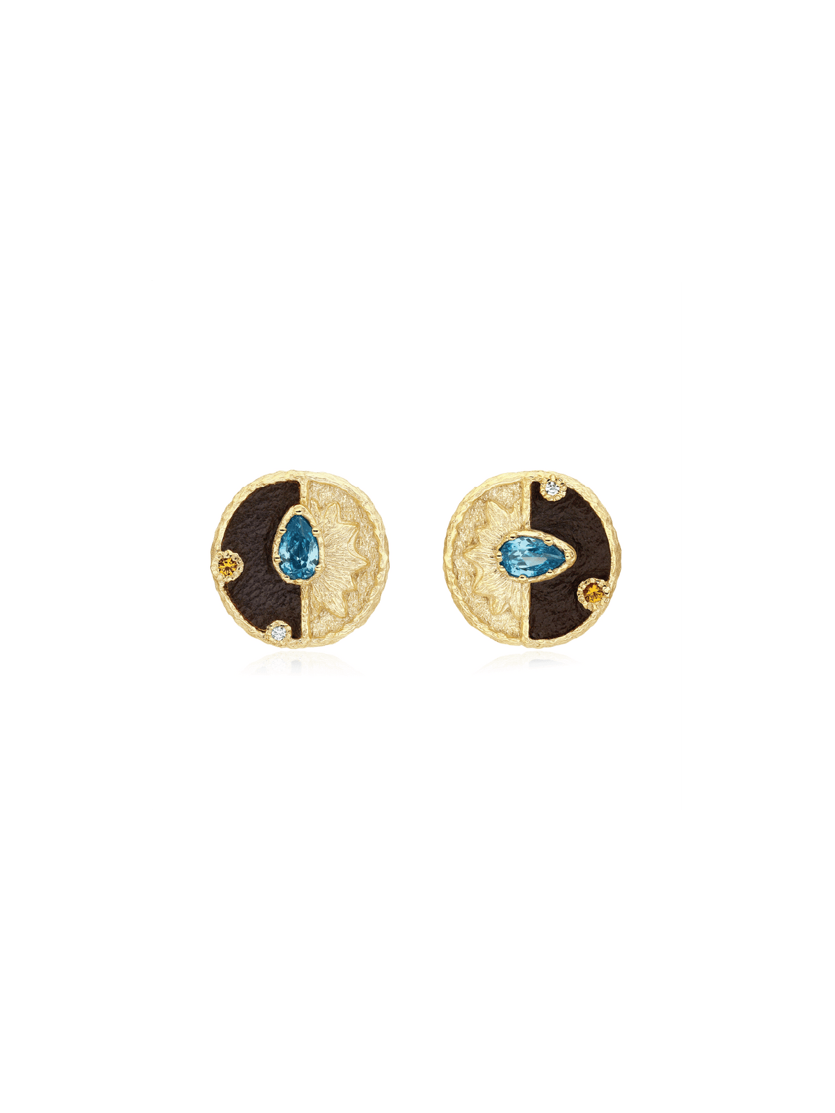 Sunburst Studs - Earrings | Orange Cube