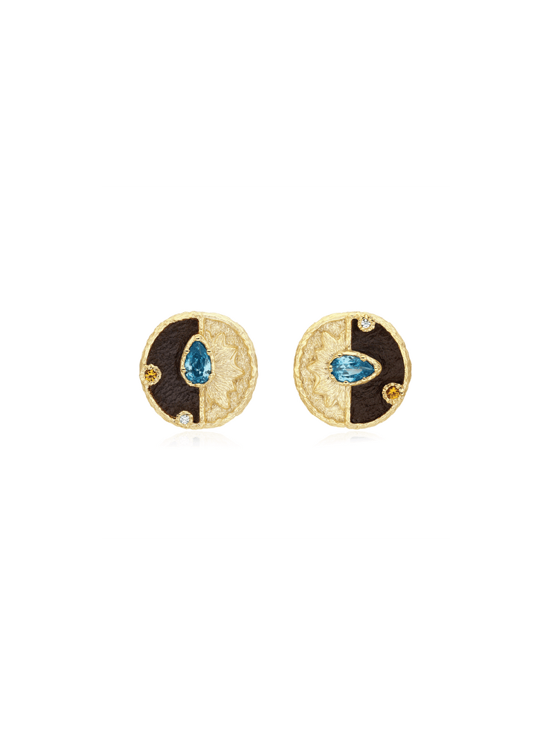 Sunburst Studs - Earrings | Orange Cube