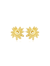 Sunflare Bloom Earrings - Earrings | Orange Cube