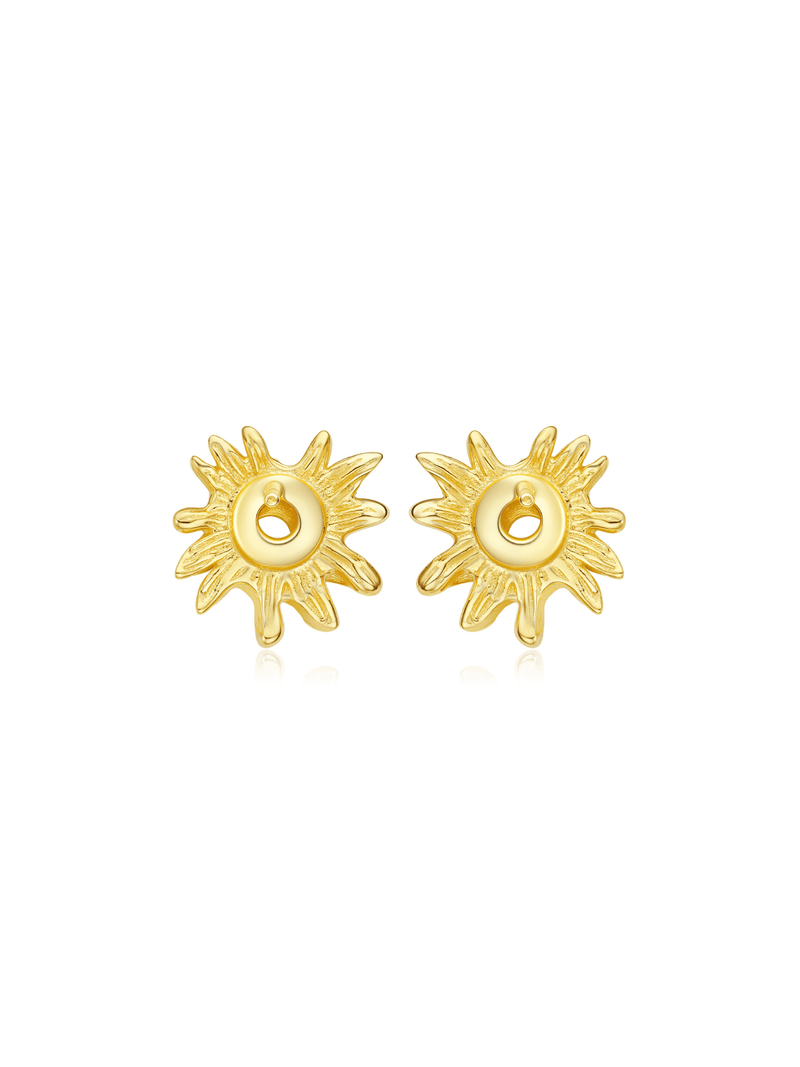 Sunflare Bloom Earrings - Earrings | Orange Cube