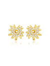 Sunflare Bloom Earrings - Earrings | Orange Cube