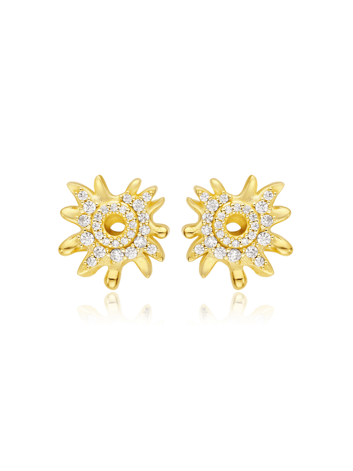 Sunflare Bloom Earrings - Earrings | Orange Cube