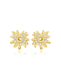 Sunflare Bloom Earrings - Earrings | Orange Cube