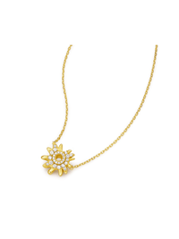 Sunflare Bloom Pendant - Necklace | Orange Cube