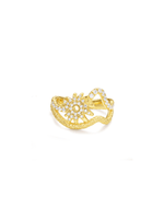 Sunflare Bloom Ring - Ring | Orange Cube
