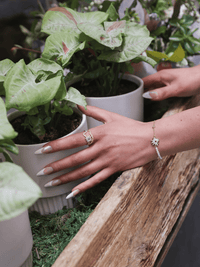 Sunflare Bloom Ring - Ring | Orange Cube