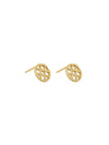 Textured Signature Studs (Pair) - Earrings | Orange Cube