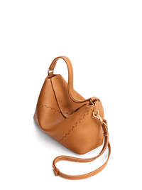 Vina Shoulder Bag - Brown - Brown Leather Shoulder Bag | Orange Cube