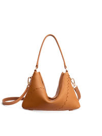 Vina Shoulder Bag - Brown - Brown Leather Shoulder Bag | Orange Cube