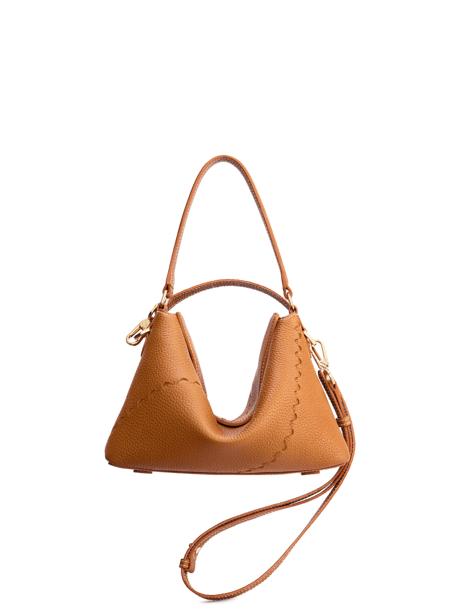 Vina Shoulder Bag - Brown - Brown Leather Shoulder Bag | Orange Cube