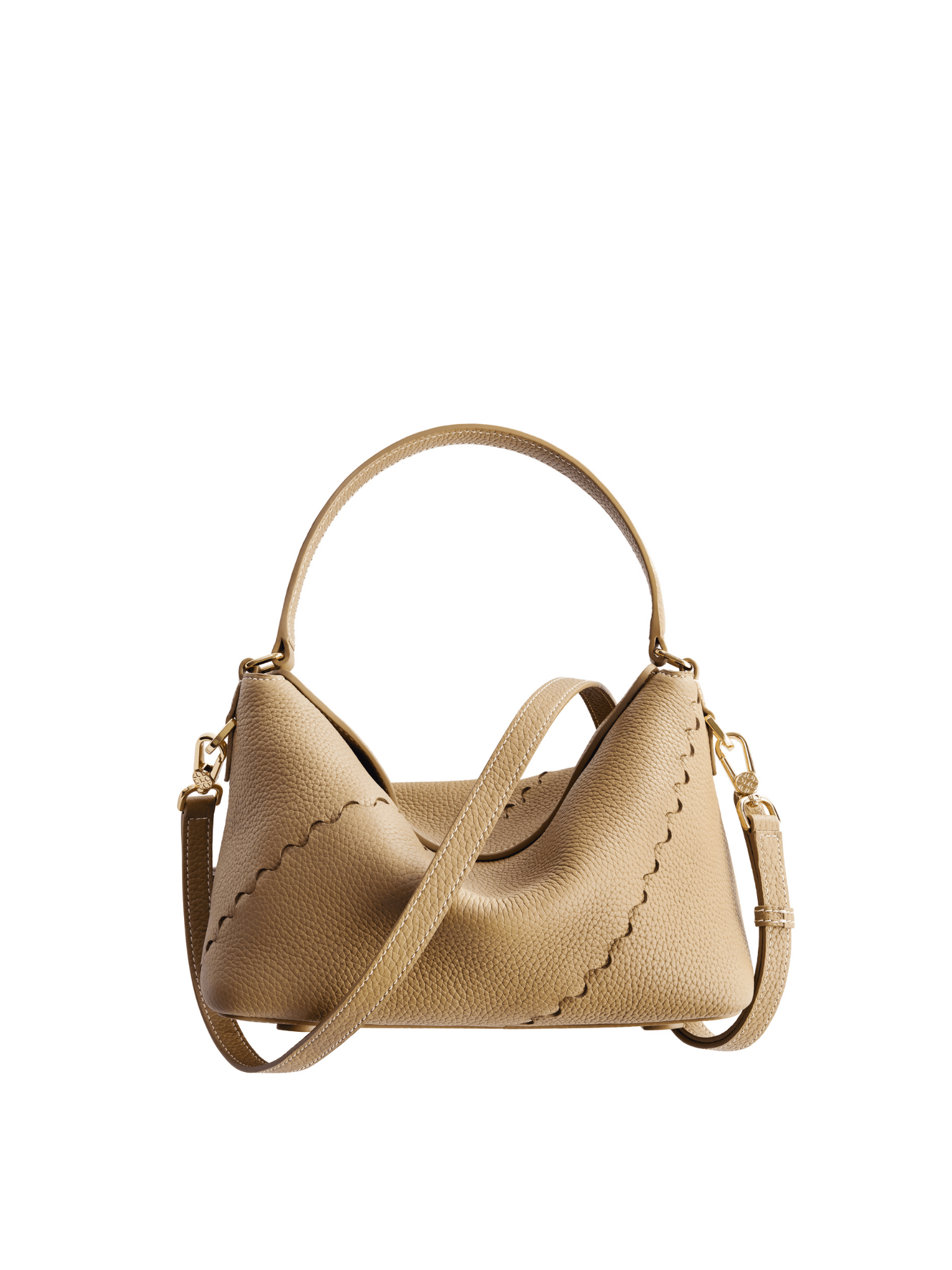 Vina Shoulder Bag - Cocoa Grey - Beige Leather Shoulder Bag | Orange Cube