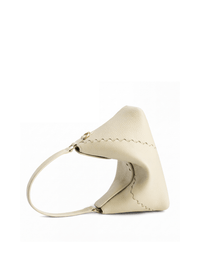Vina Shoulder Bag - Cream - White Leather Shoulder Bag | Orange Cube