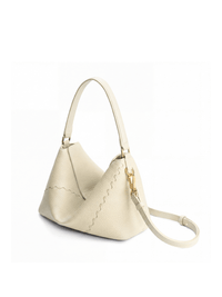 Vina Shoulder Bag - Cream - White Leather Shoulder Bag | Orange Cube