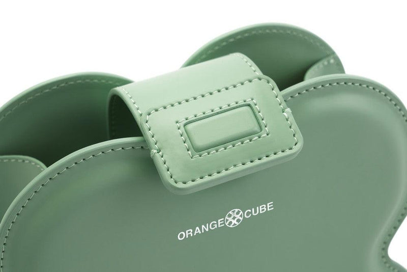 Lucky Clover Handbag - Celadon (Large) - Orange Cube