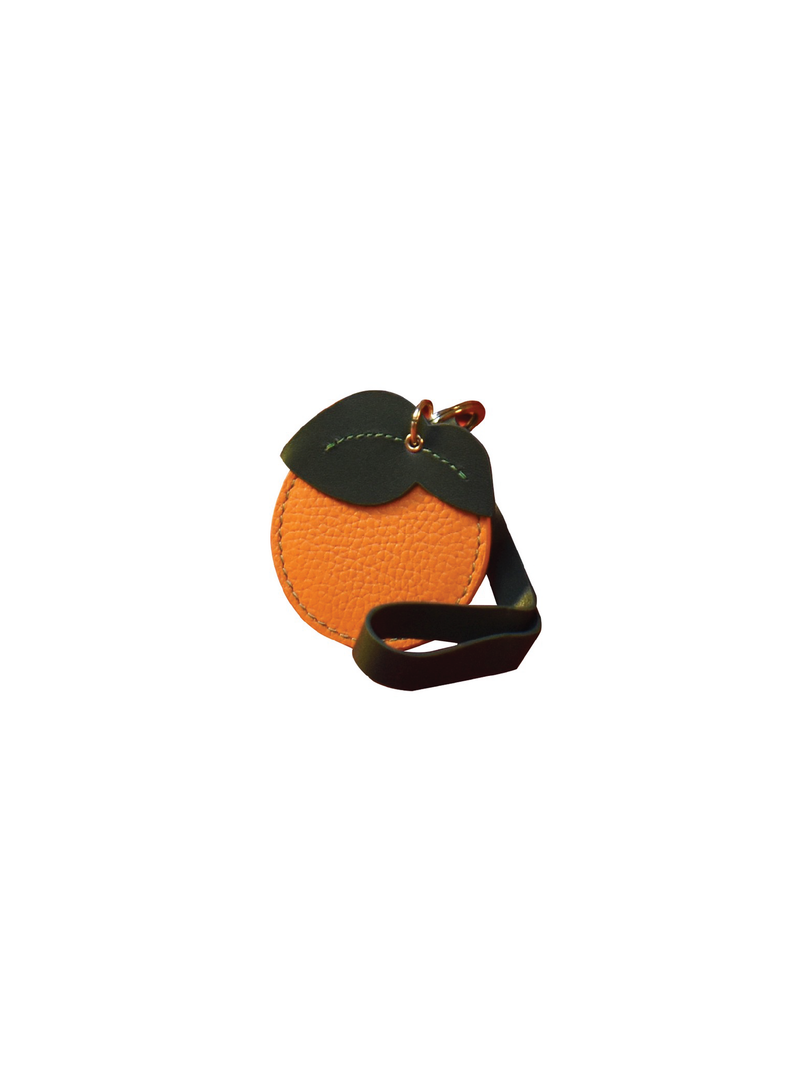 OC Leather Keyring - Orange Cube