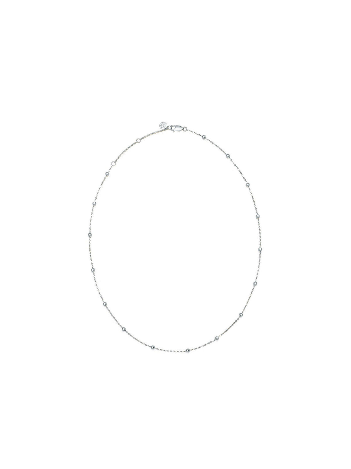 Blissful Time Necklace- Oval Link (White) - Orange Cube