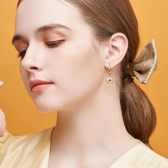 Cocoa Earrings - Multi (Pair) - Orange Cube