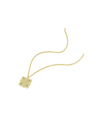 Emerald Palace Necklace - Orange Cube