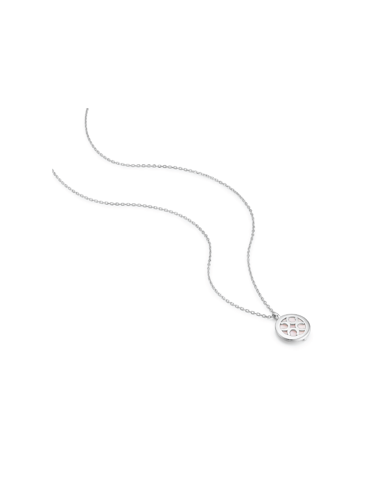 Signature Charm Necklace (White) - Orange Cube