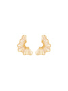 Flutter Earrings (Pair) - Orange Cube