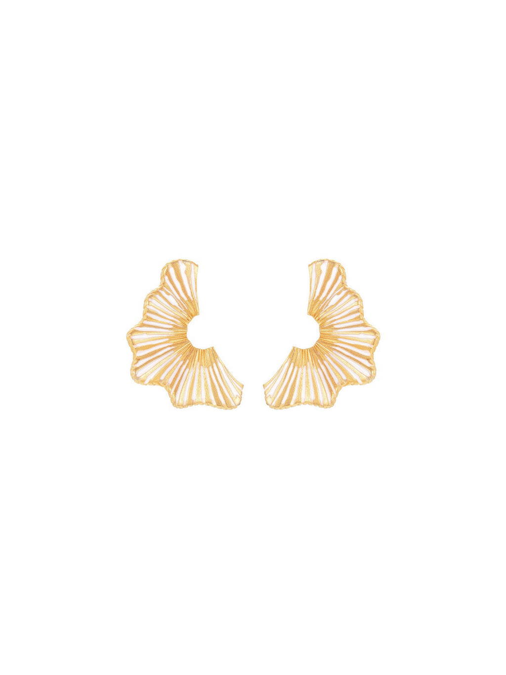 Flutter Earrings (Pair) – Orange Cube