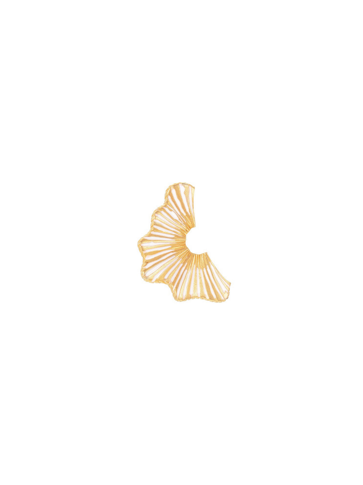 Flutter Earring (Single) - Orange Cube