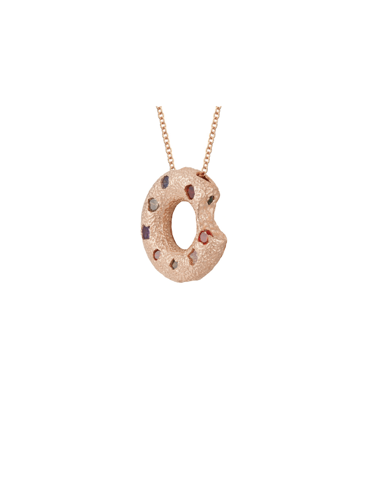 Halo Piece Multiple Style Pendant - Small (Rose Gold)