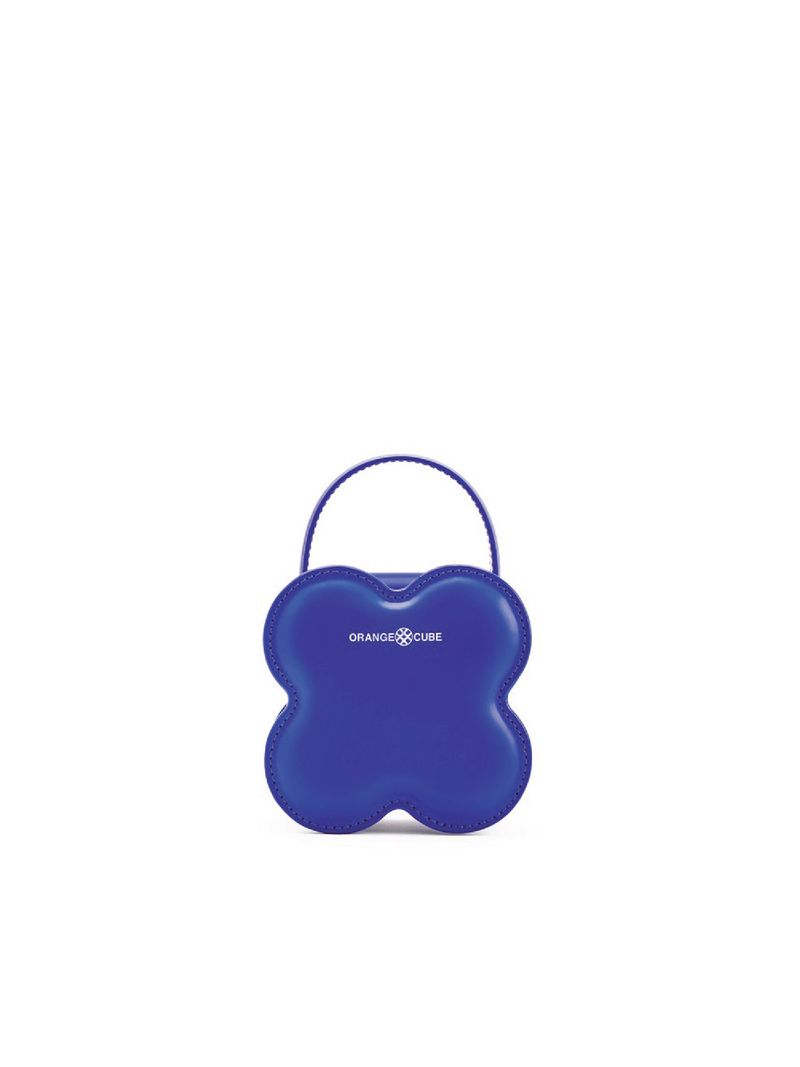 Lucky Clover Handbag - Sapphire (Small) - Orange Cube