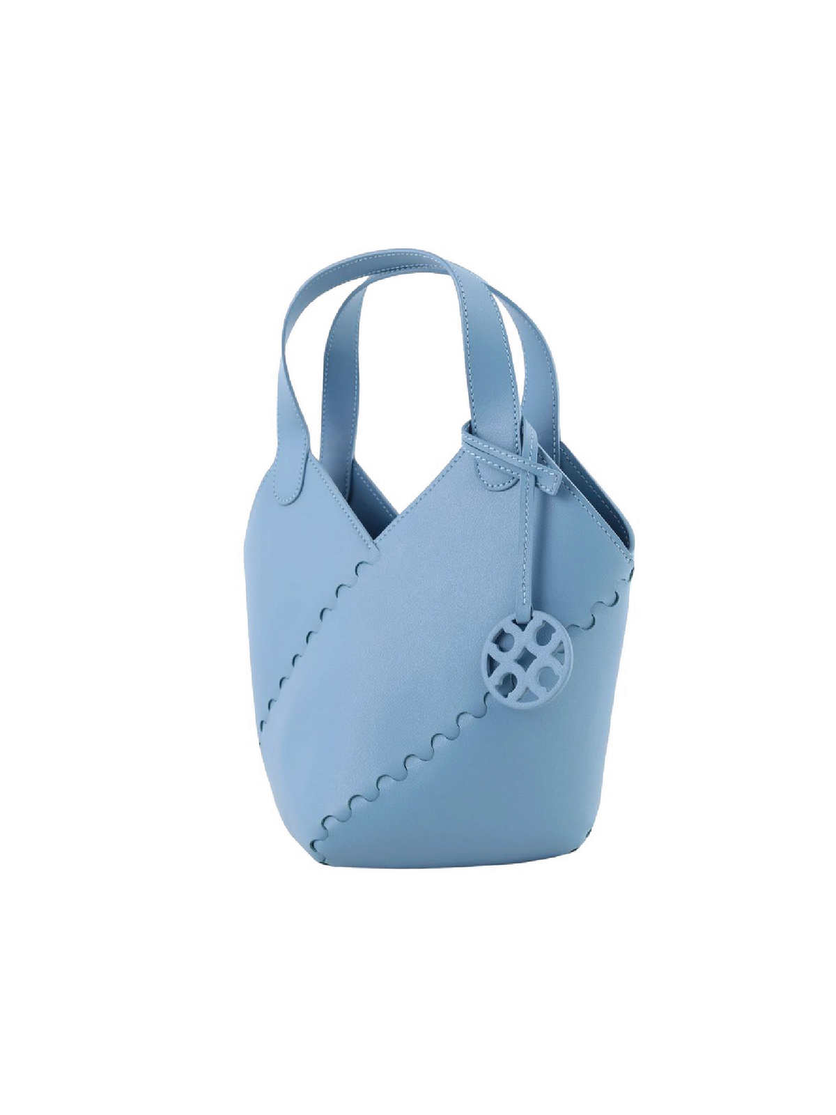 Modern Basket Bag - Stone Blue