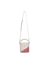 Quilted Impressions Bucket Bag - Moonbeam/ Faded Rose - Orange Cube