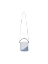 Quilted Impressions Bucket Bag - Sky Blue/ Blue Shadow - Orange Cube