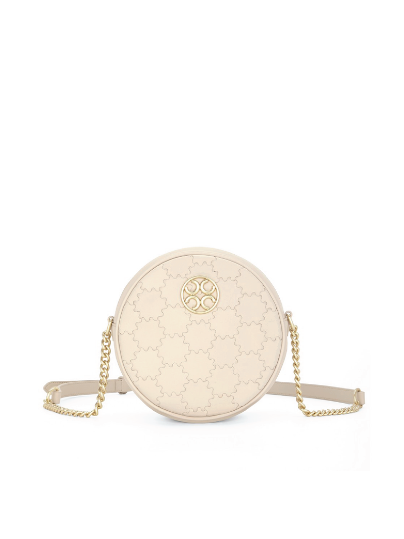 Quilted Impressions Round Bag - Whisper Pink - Orange Cube