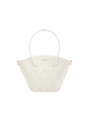Quilted Impressions Wavy Tote Bag - White (Large) - Orange Cube